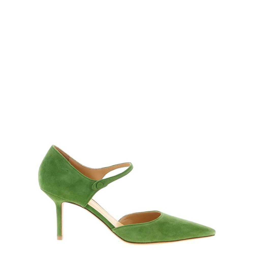 Francesco Russo Bicolor Goatskin Mid Heel Women's Pumps